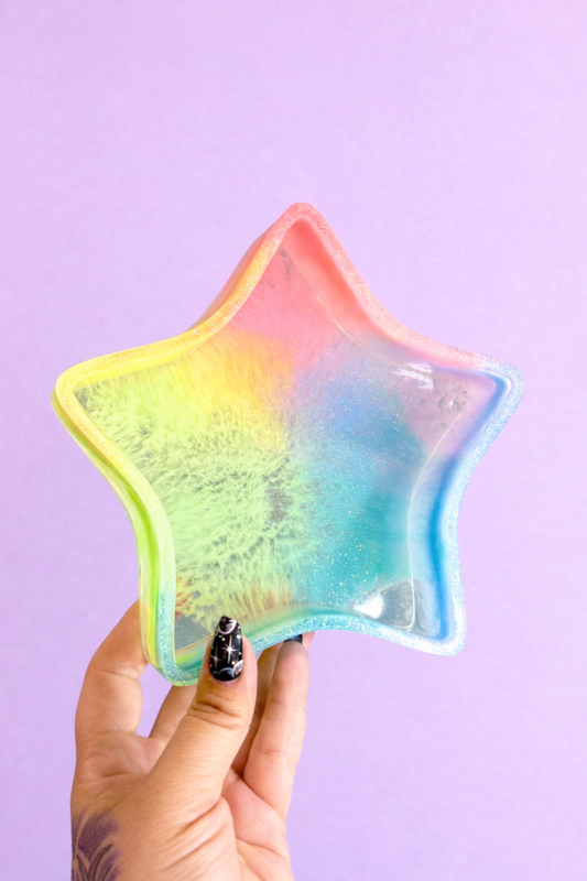 Pastel Rainbow Star Tray