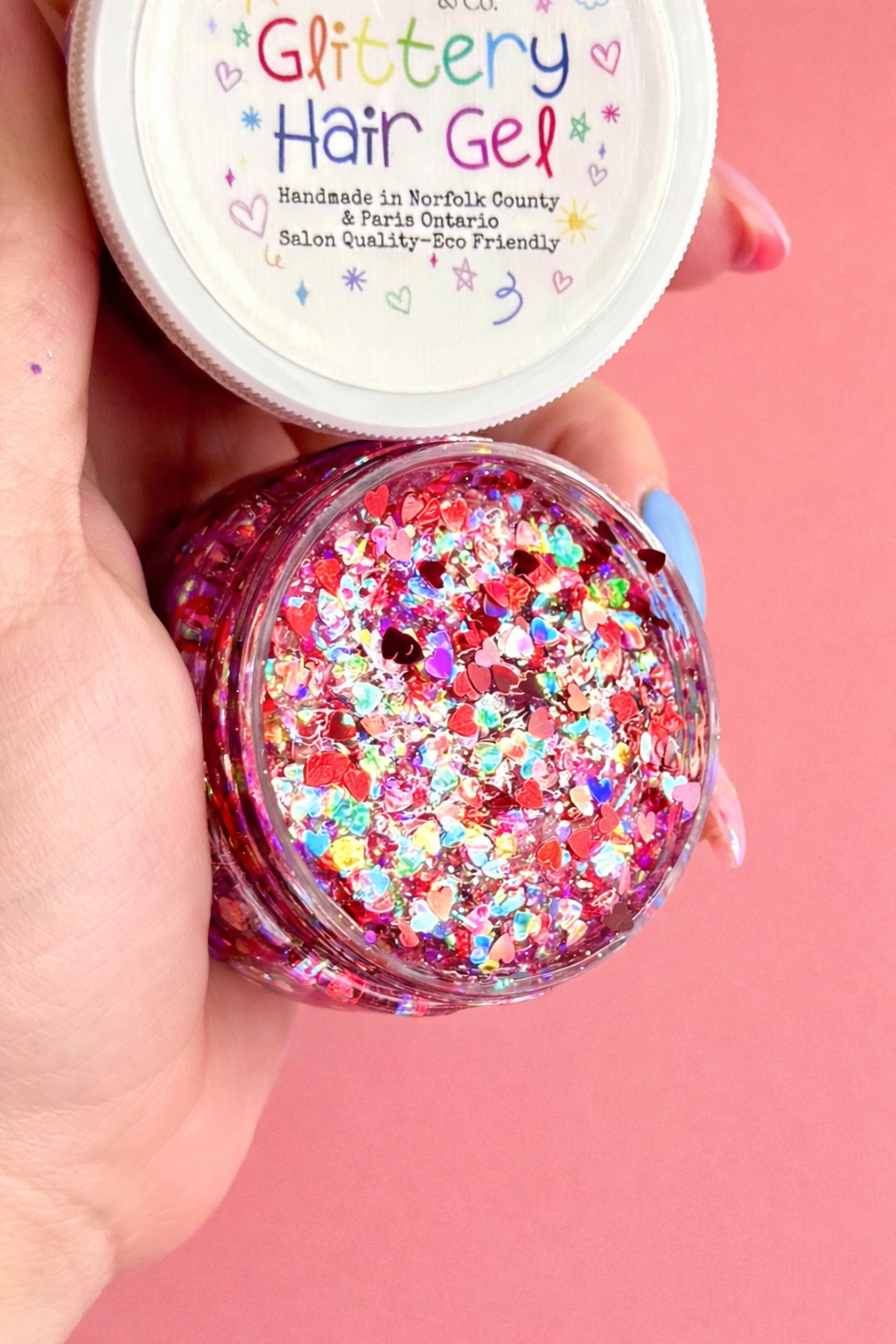 Cupid’s Crush Glittery Hair Gel