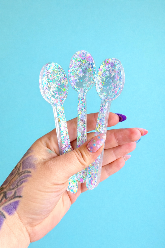 Resin Starry Glitter Spoon