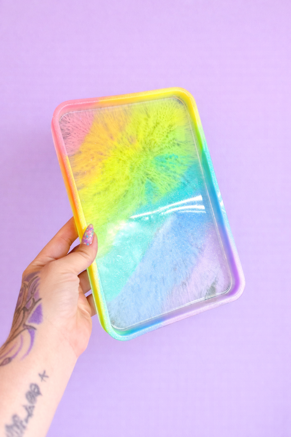 Rainbow Rectangle Tray