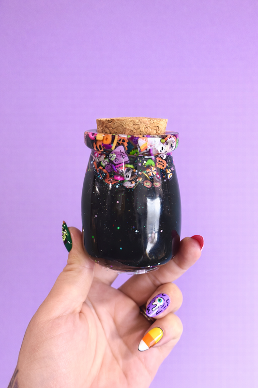 Resin Potion Jar+Cork Lid