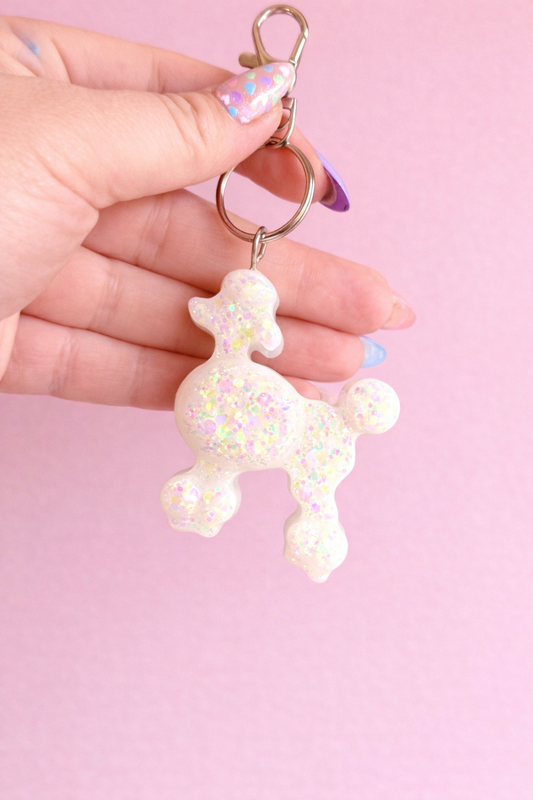 Poodle Keychain