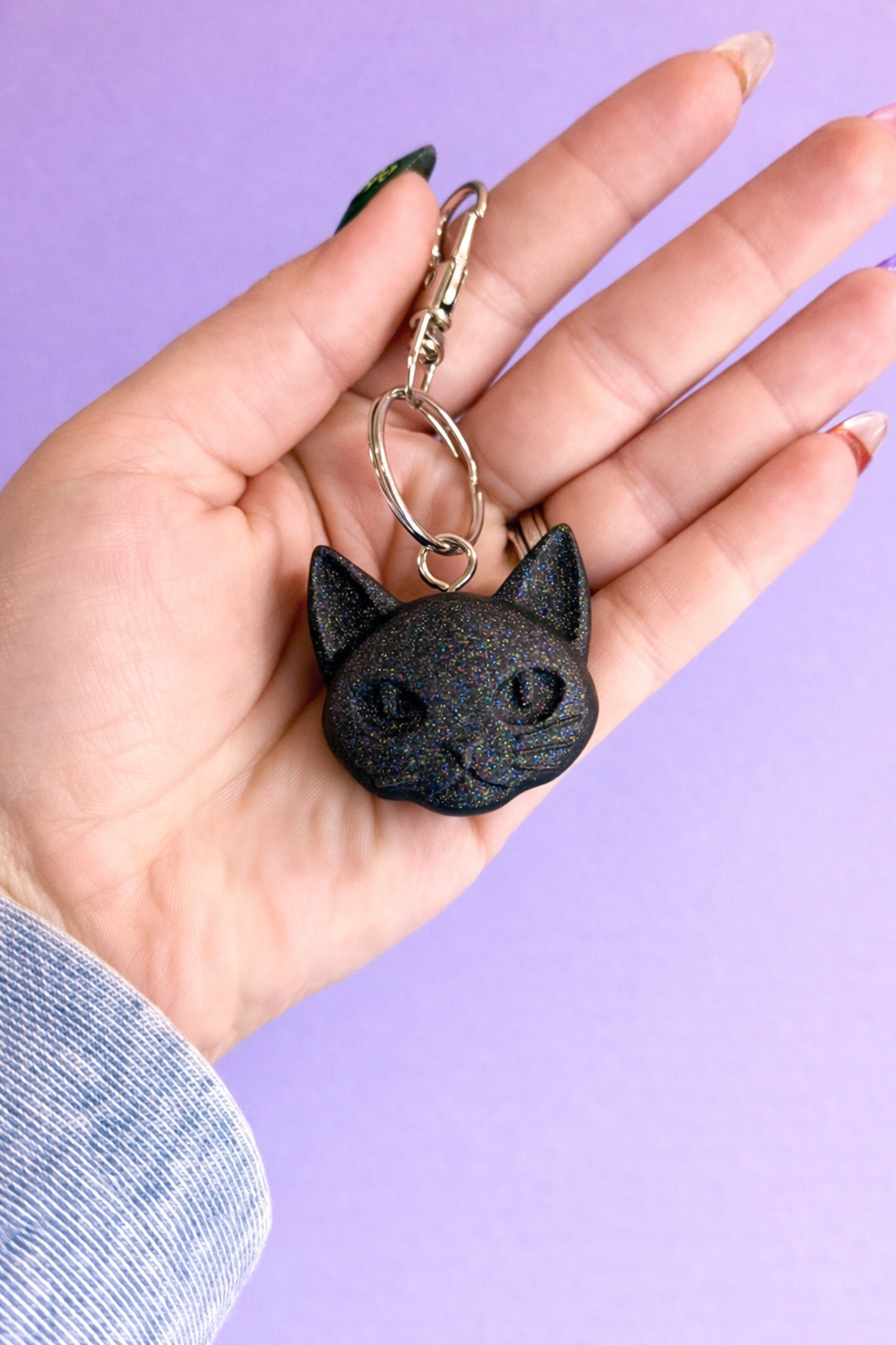 Black Cat Keychain