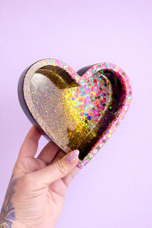 Golden Ticket Chocolate Heart Tray