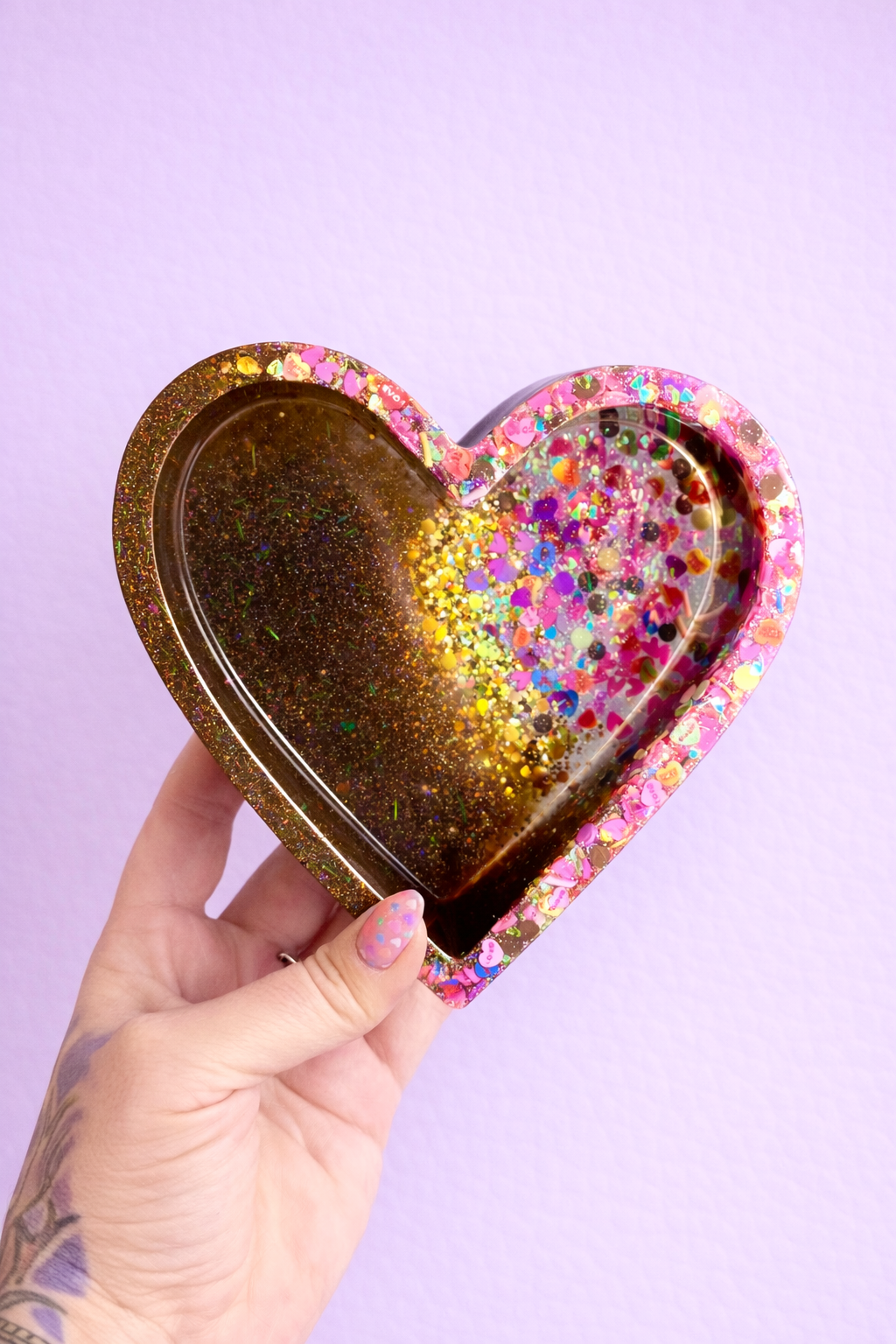 Golden Ticket Chocolate Heart Tray
