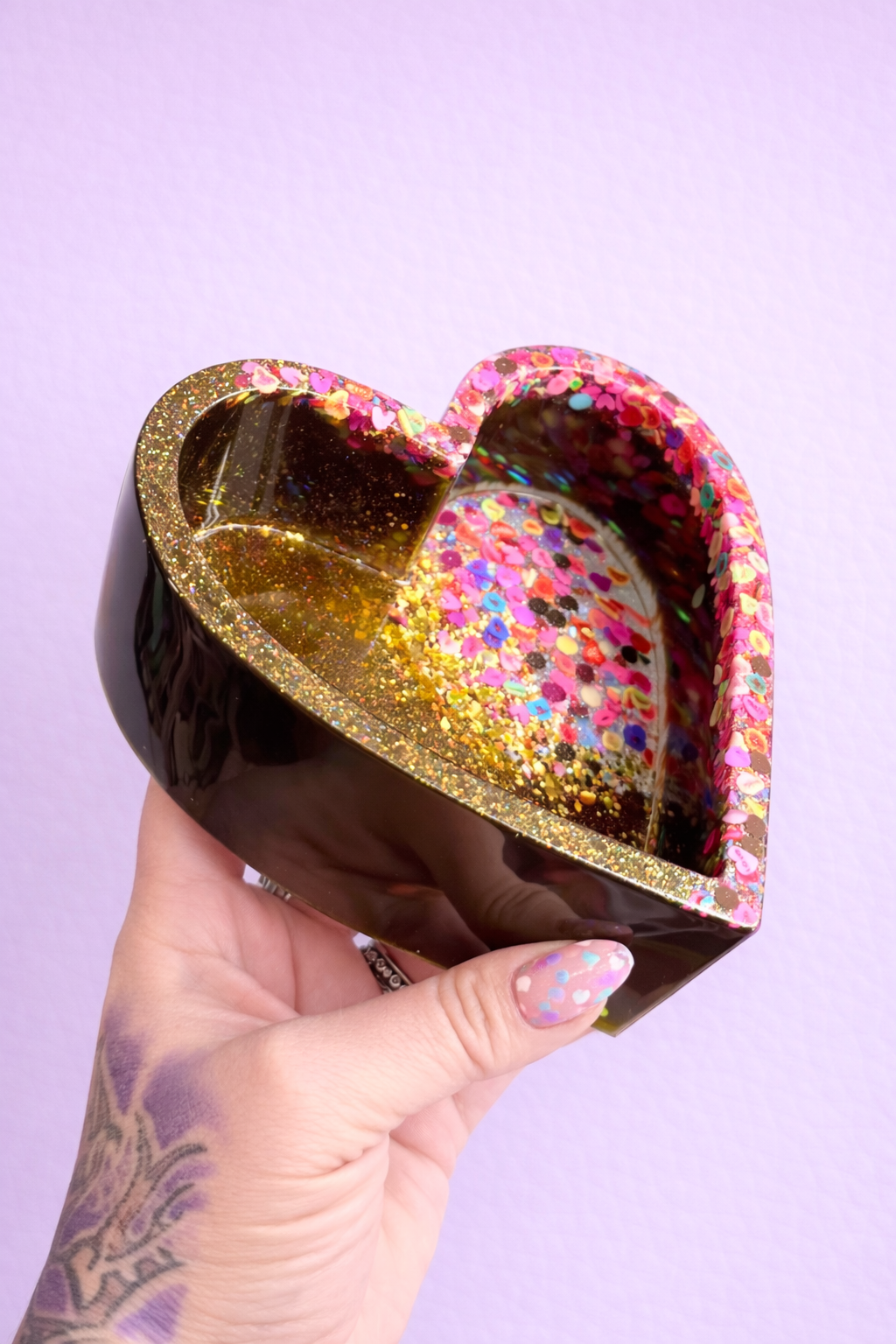 Golden Ticket Chocolate Heart Tray