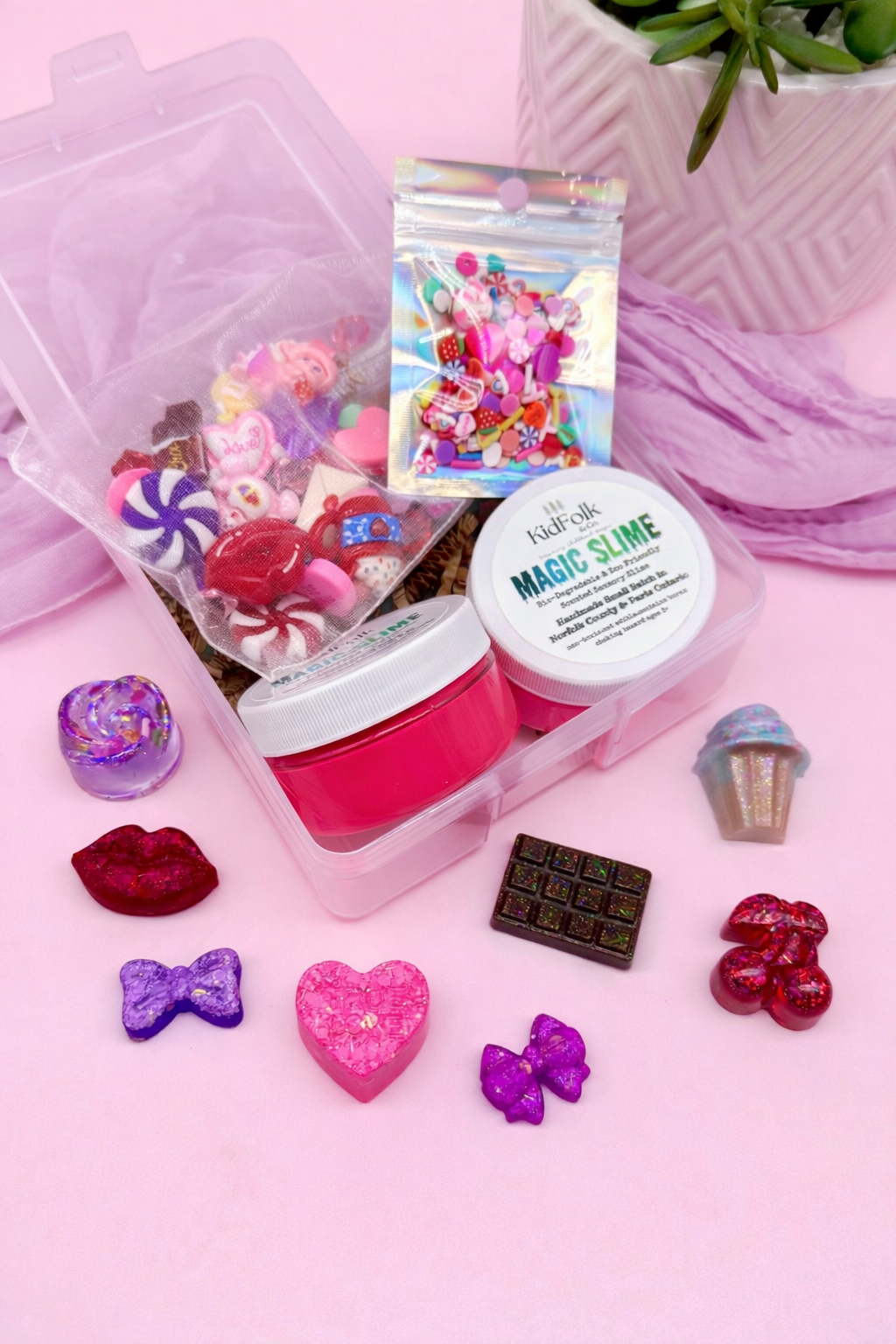 Valentine’s On-The-Go Play Kit-Dough,Slime OR Potion