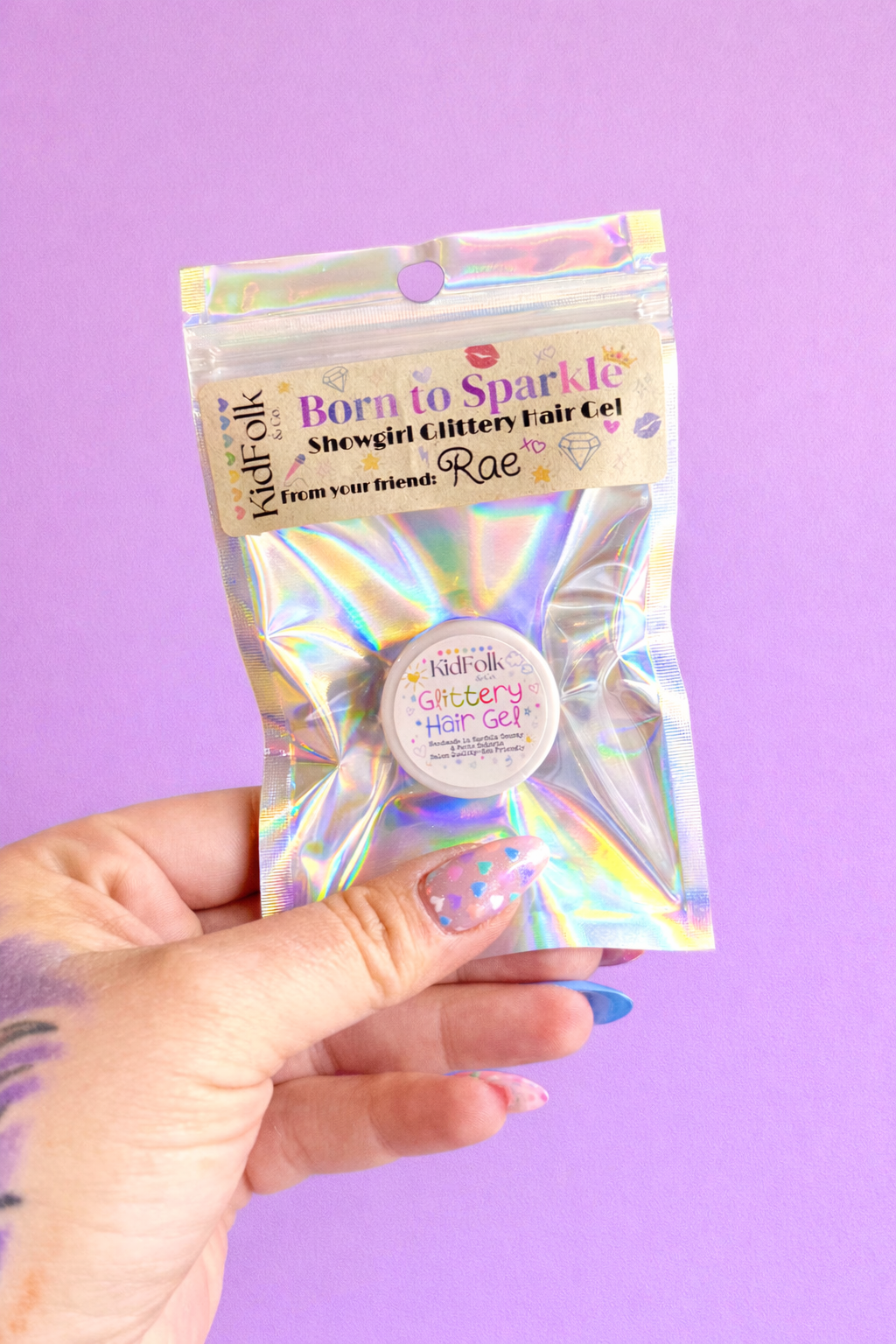 Glittery Hair Gel Favours