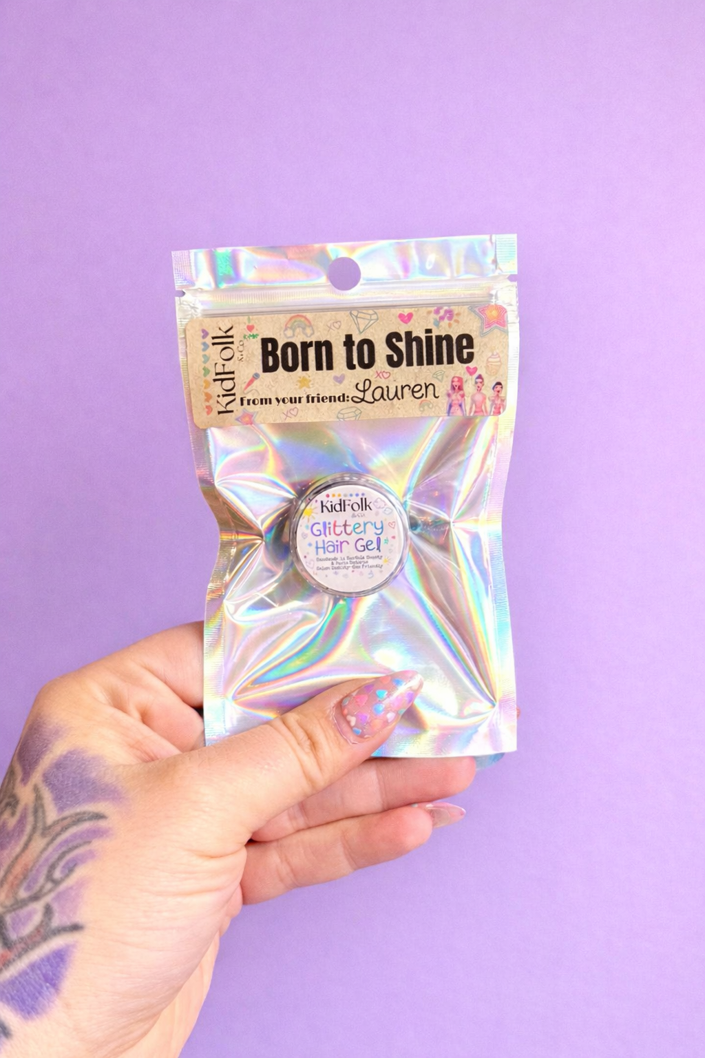Glittery Hair Gel Favours