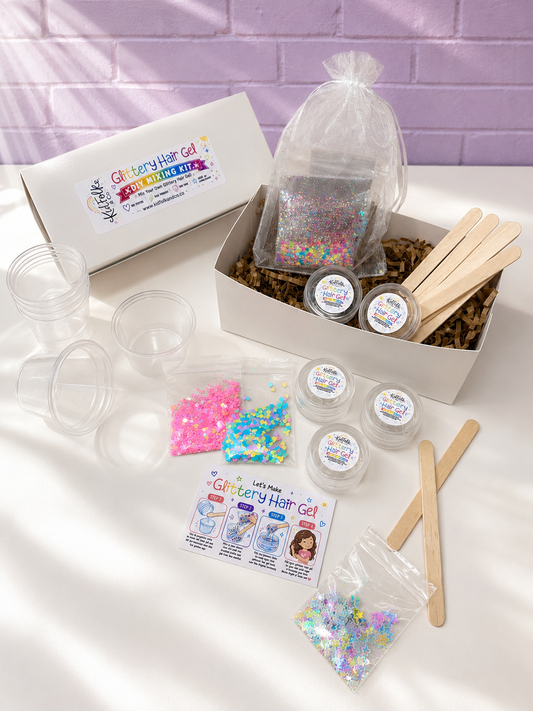 DIY Glittery Hair Gel Kit
