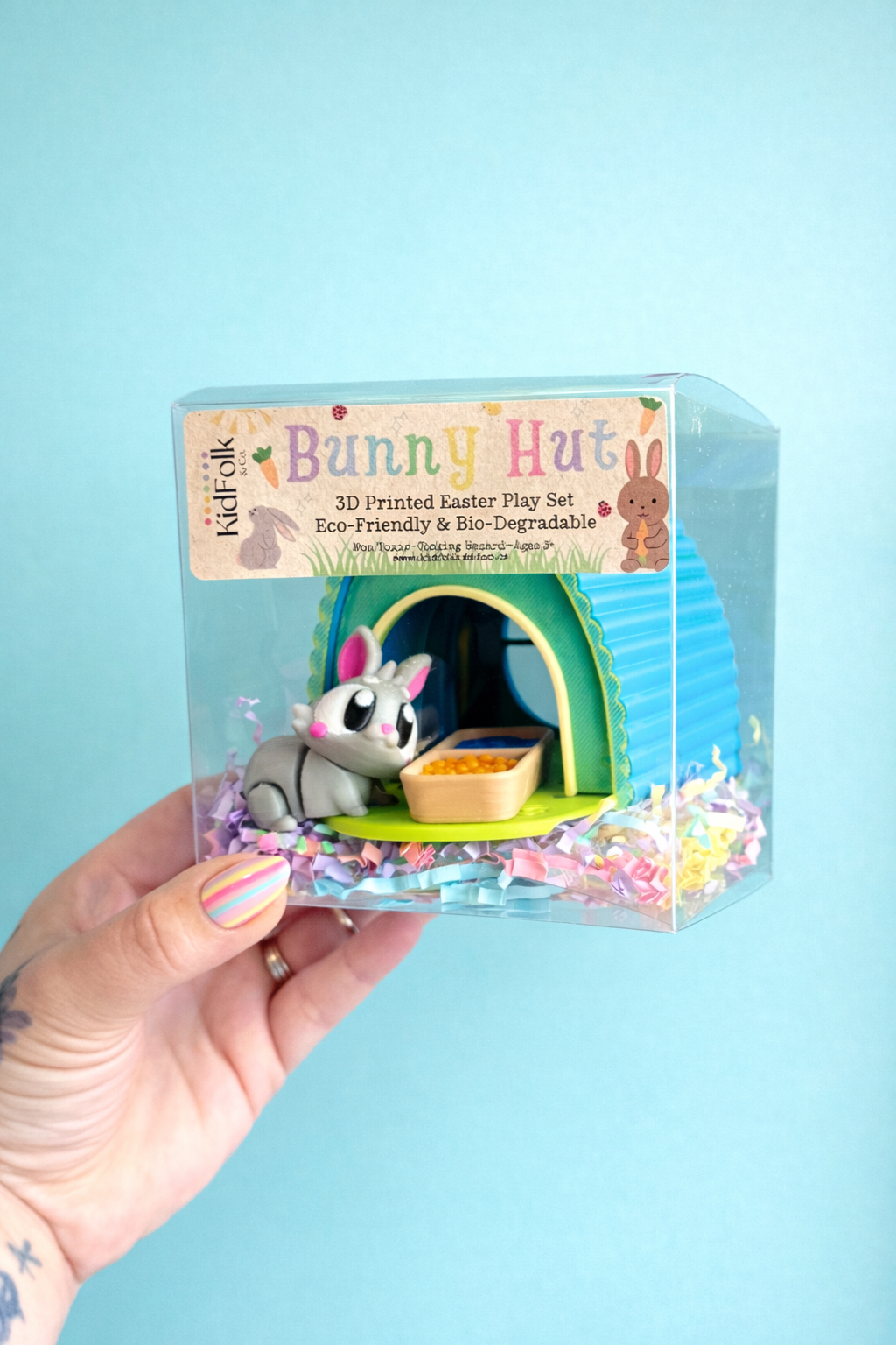 Bunny Hut Play Kit-Teal+Green