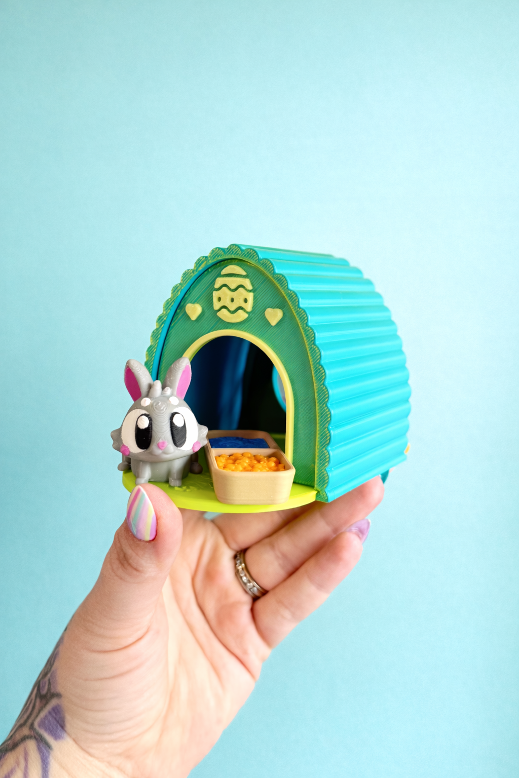 Bunny Hut Play Kit-Teal+Green