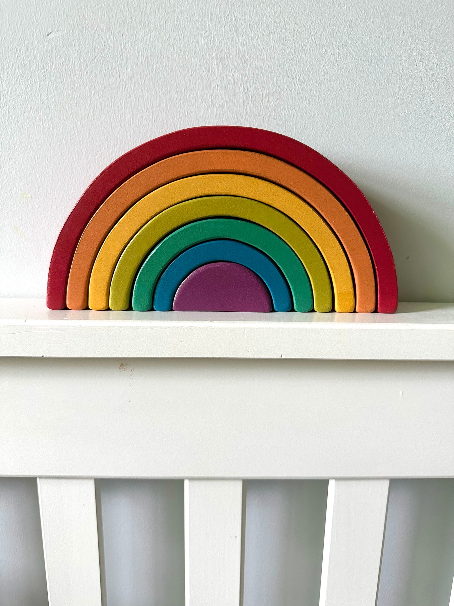 Wooden Rainbow Stacker Puzzle