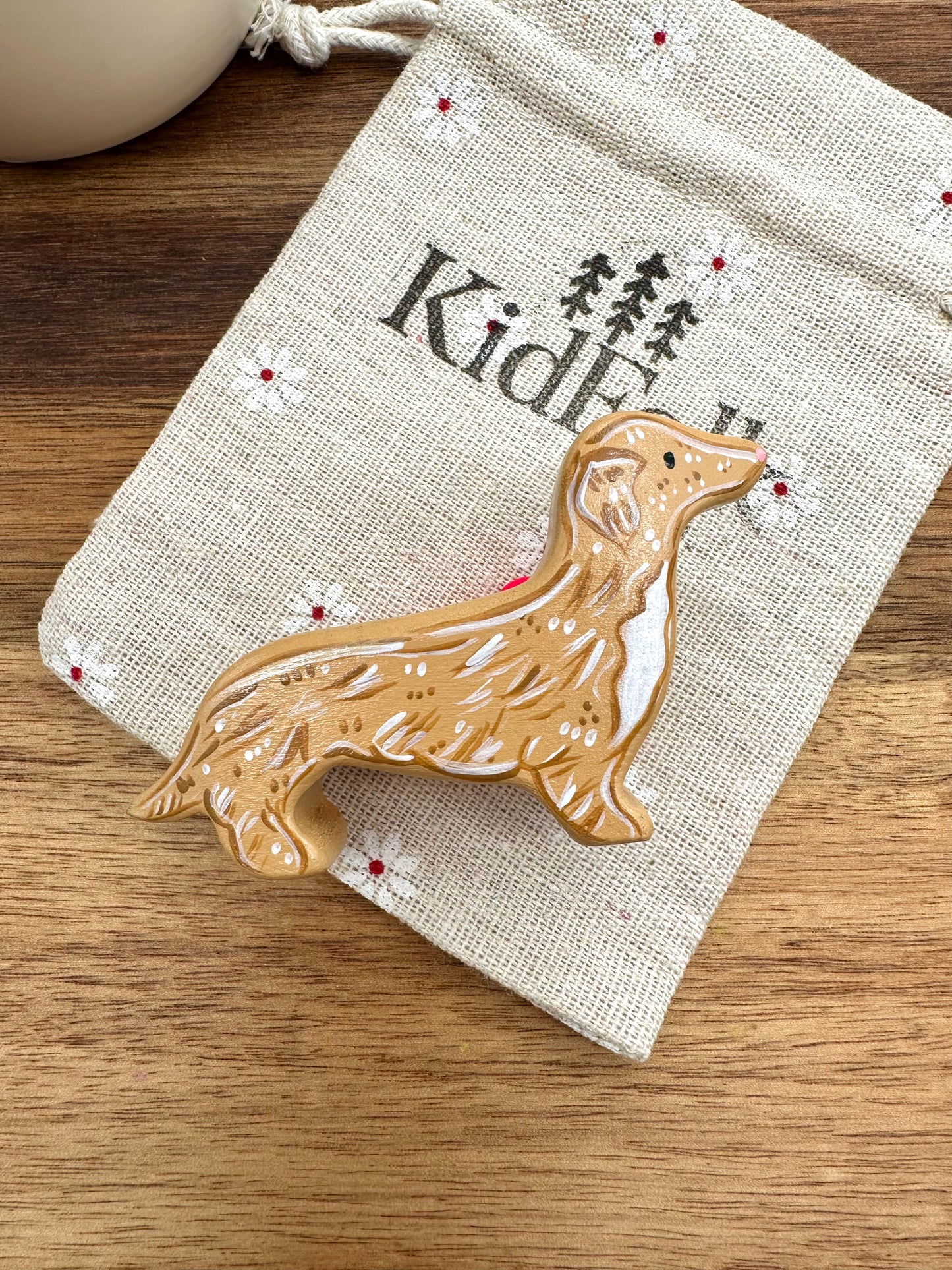 Hand Painted Wooden Dachshund