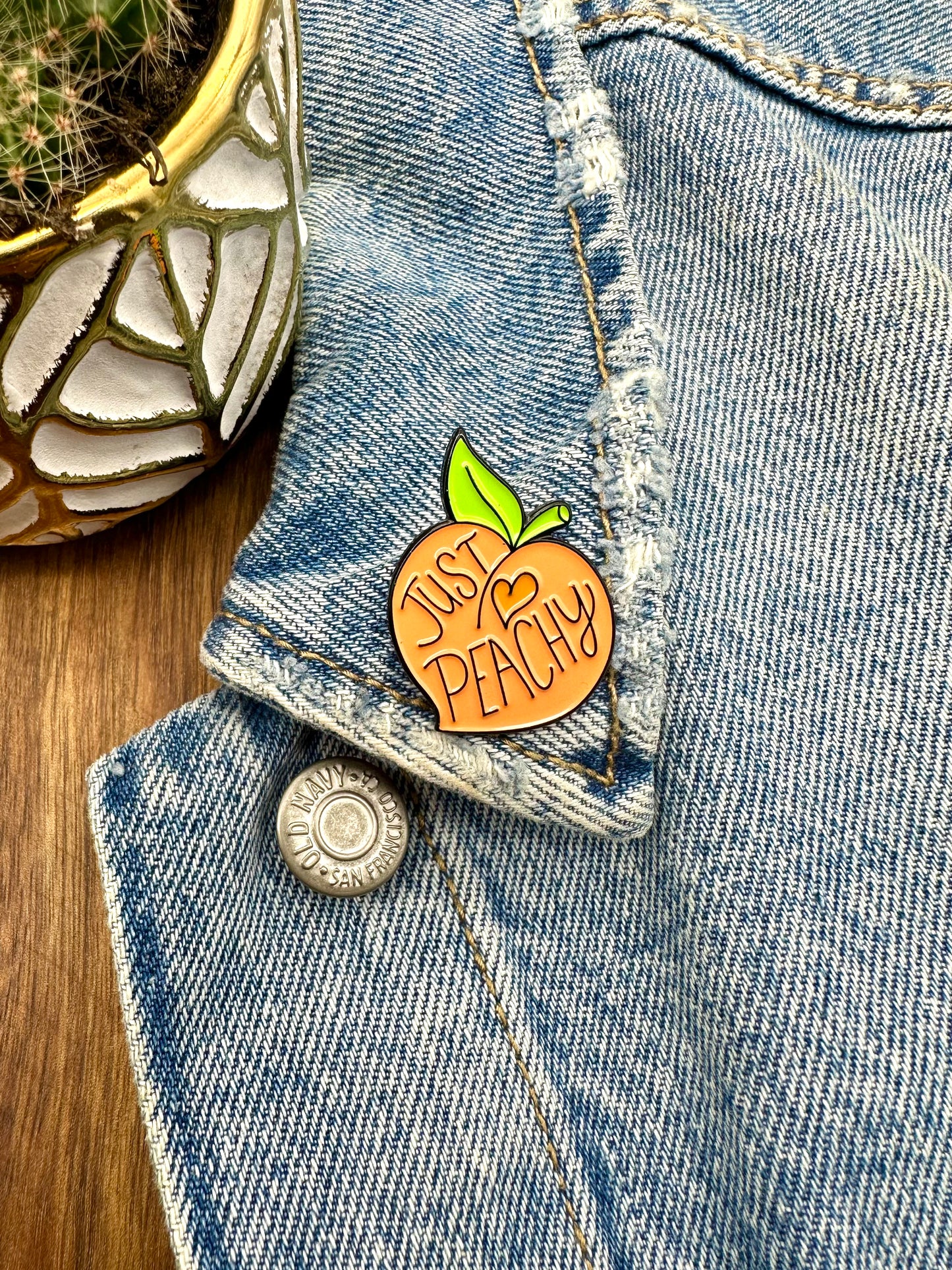 Just Peachy Enamel Pin